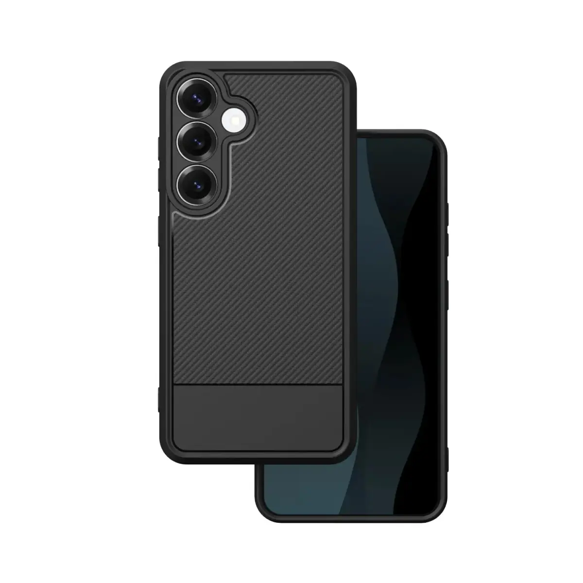 Simple Carbon case for Samsung Galaxy S24 / S25 black
