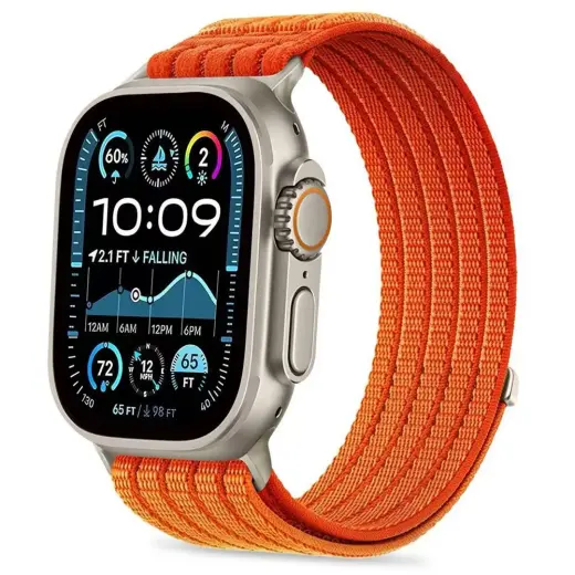 Tech-Protect Nylon Sport smartwatch strap for Apple Watch 8/9/10/11/SE/Ultra (44/45/46/49 mm) | Nylon | orange