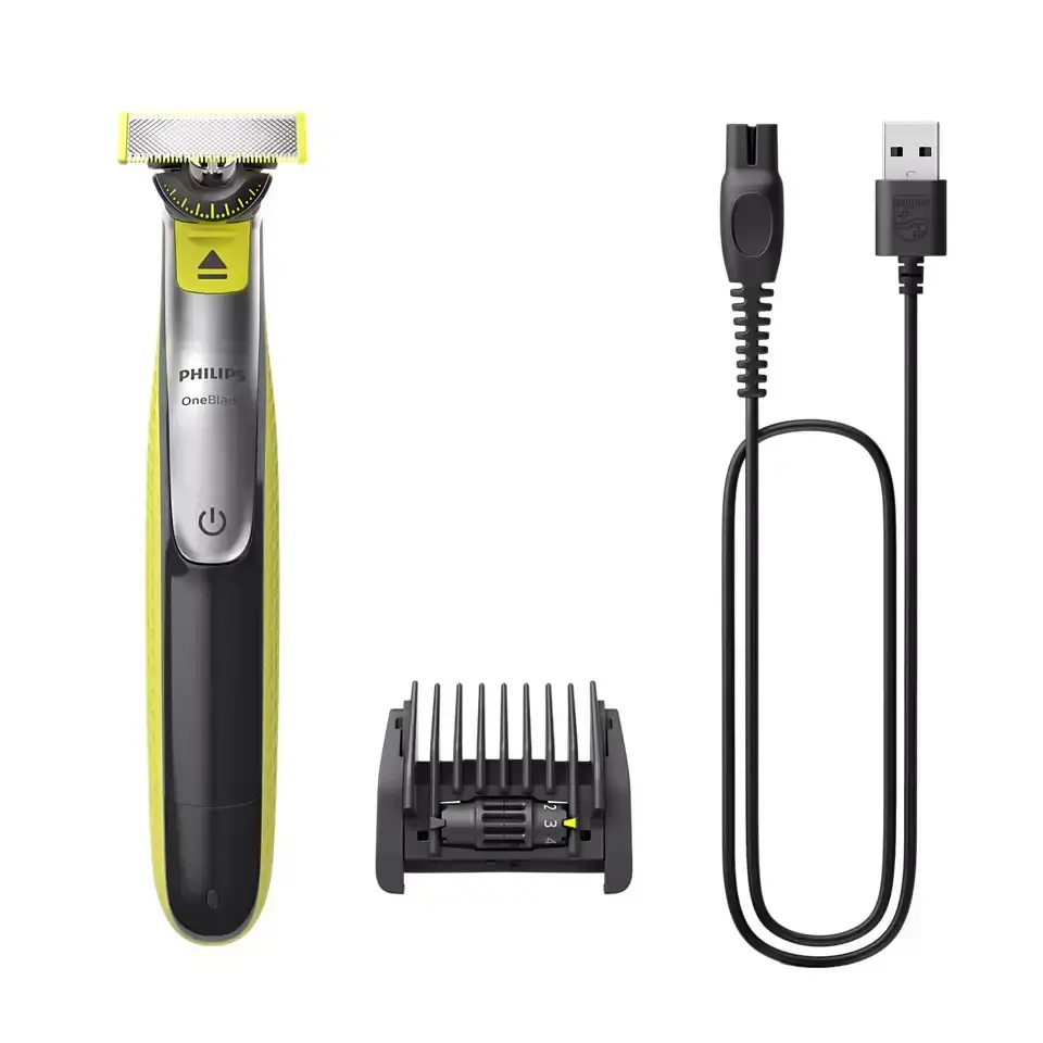 Philips Oneblade QP2734|20 360 360 asmens 5-in-1 ķemme (1 2 3 3 4 5 mm) 60 min darbības laiks|4 stundu uzlāde