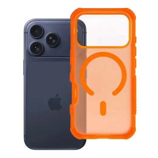 Forcell F-Protect BumperX Premium maciņš ar MagSafe atbalstu telefonam iPhone 18 Pro | iPhone 17 Pro oranžs