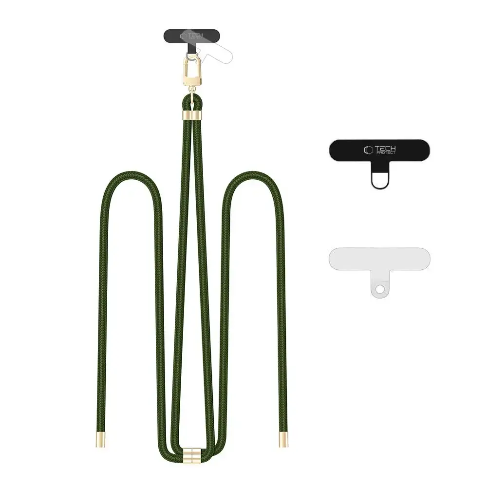 TECH-PROTECT C7S ROPE CROSSBODY STRAP HUNTER GREEN|GOLD