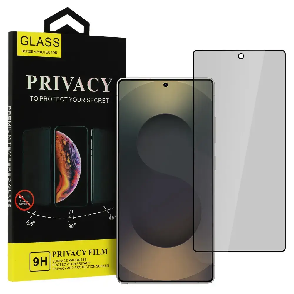 Privacy Glass aizsargstikls telefona ekrānam Galaxy S25 Ultra (privātuma efekts)