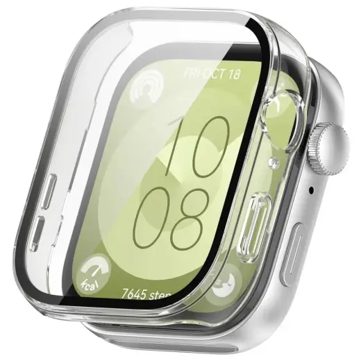 Tech-Protect Defense360 viedpulksteņa maciņš (apvalks) priekš Huawei Watch Fit 3 | caurspīdīgs