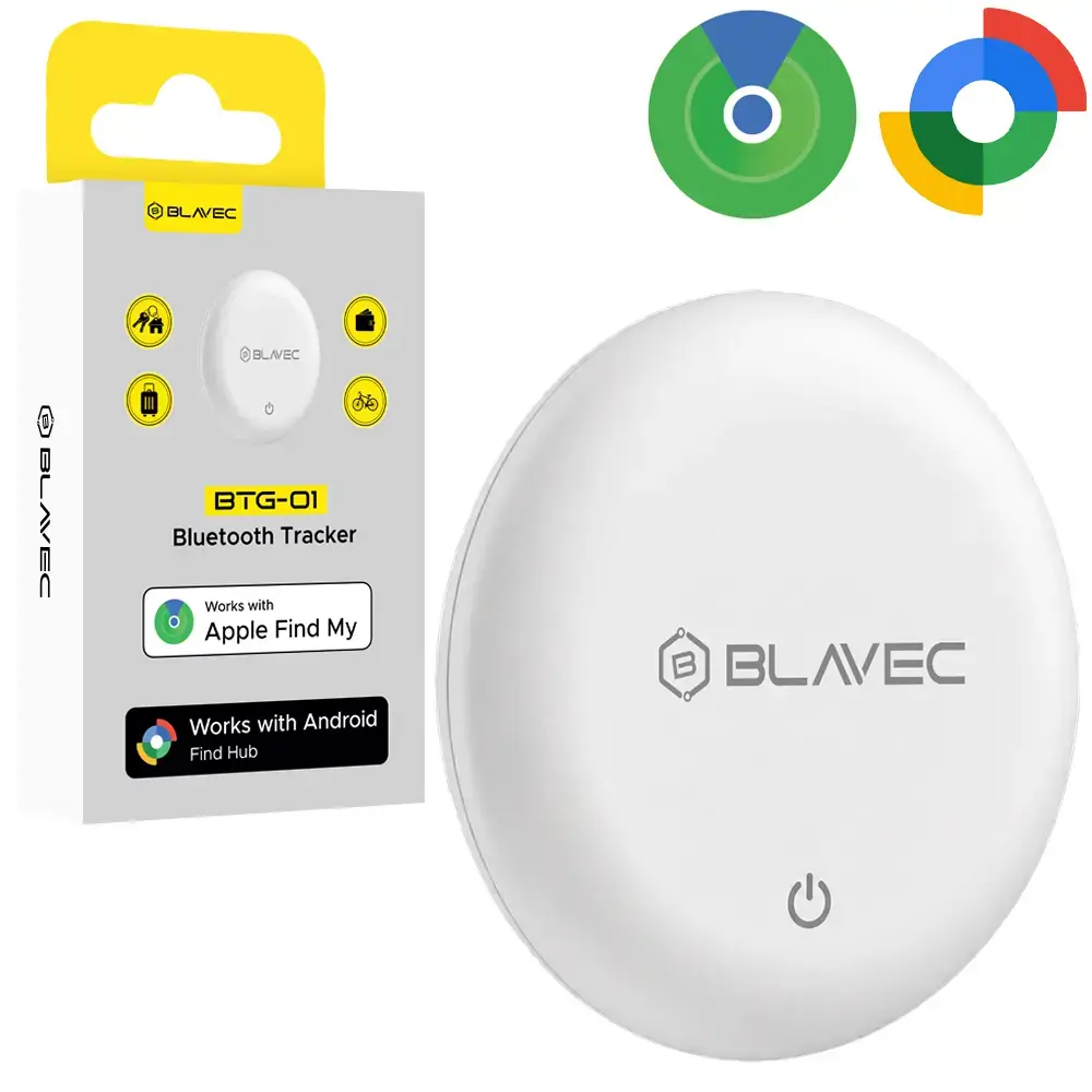 Blavec Tracker GPS Tag BTG-01 - Bluetooth Dual Apple & Android (BTBTG01-W) white
