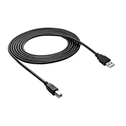 Akyga AK-USB-12 USB kabelis USB-A (M) į USB-B (M) 2.0 3.0m juodas