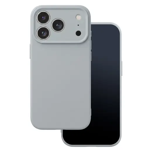 Silikoninis telefono dėklas iPhone 17 Pro | iPhone 18 Pro sidabrinis