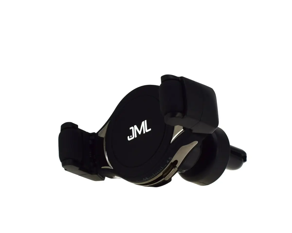 JML CH-108 magnetiline auto telefonihoidik ventilatsiooniavale 10W juhtmevaba laadimisega must