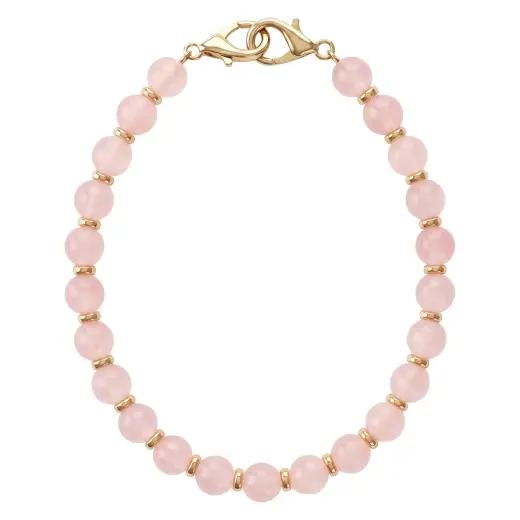 Beaded phone strap pink