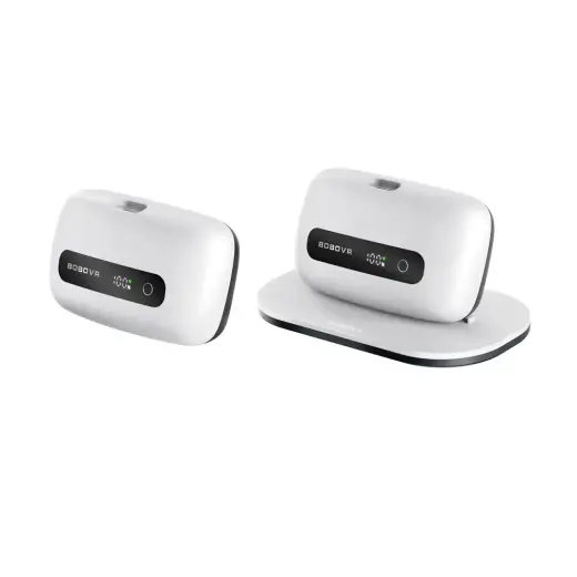 BoboVR BM60-2 6500 mAh Battery for BoboVR M3 Pro+ and BoboVR M3 2 pcs. with Charging Station - White