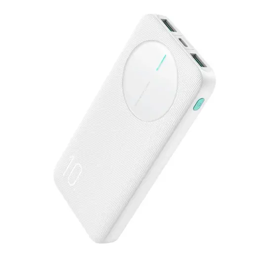 Joyroom JR-PBF12 ārējais akumulators (powerbank) | 10000 mAh | 12W | USB-A, USB-C | balts