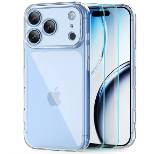 Tech-Protect FlexAir grūdintas apsauginis stiklas telefonui iPhone 17 Pro | iPhone 18 Pro (2 vnt.)