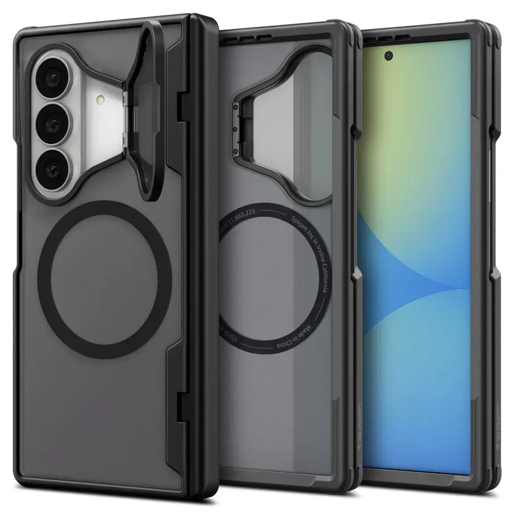 Spigen Optik Armor Pro telefono dėklas su MagSafe palaikymu Samsung Galaxy Z Fold 8 Ultra (F976) juodas