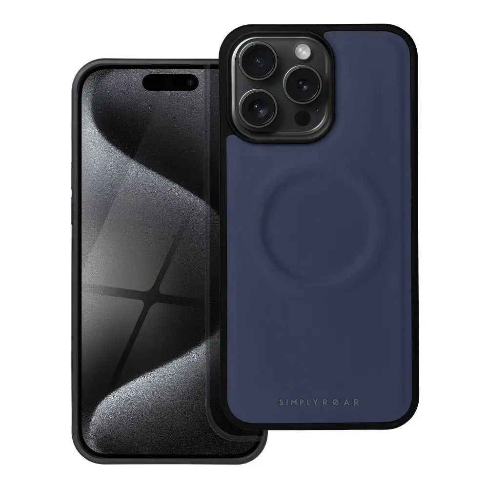 Roar Mag Morning phone case with MagSafe support for iPhone 15 Pro Max blue