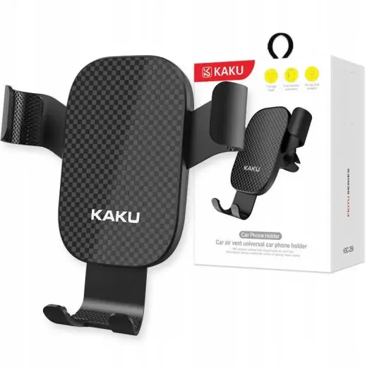 KAKU KSC-256 auto telefonihoidik ventilatsiooniavale 4.7-6" must