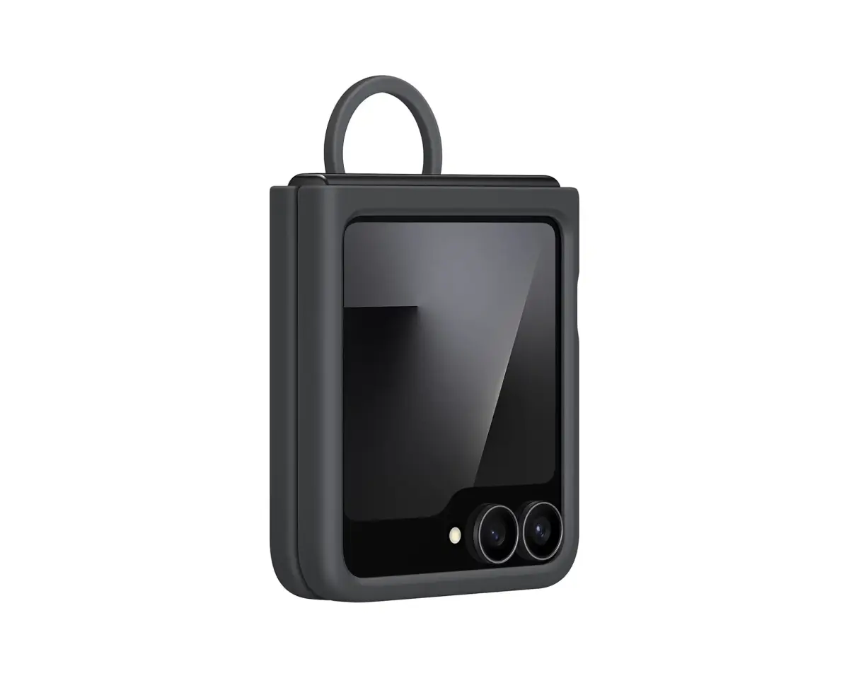 Samsung EF-PF741TBE maciņš ar statīvu telefonam Samsung Galaxy Z Flip 6 (F741) | Z Flip 7 FE (F761) melns (Bojāts iepakojums)