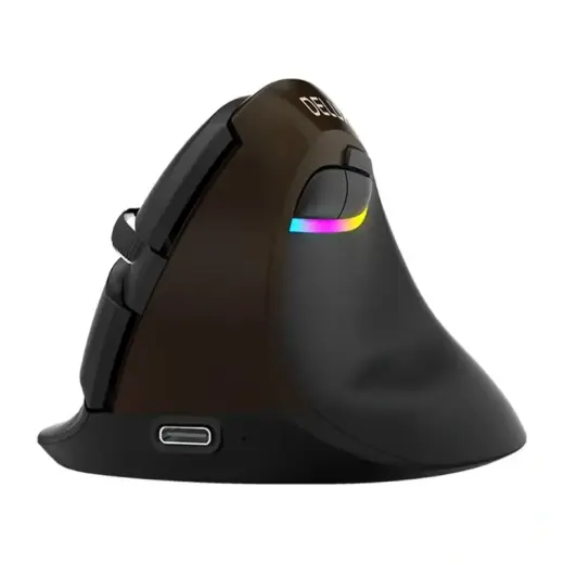 Delux M618Mini Gold Ergonomic Mouse (USB / Bluetooth / 2.4G)