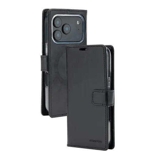 Mercury BlueMoon Diary MagSafe Case for iPhone 17 Pro / 18 Pro Black
