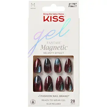 Kiss My Face Gel Fantasy Magnetic Moonlit Veil - Umělé nehty ( 28 ks )