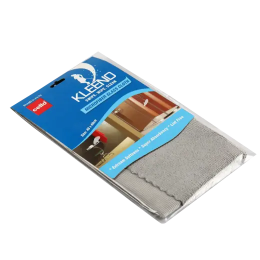 Cello Kleeno microfiber glass cloth | gray