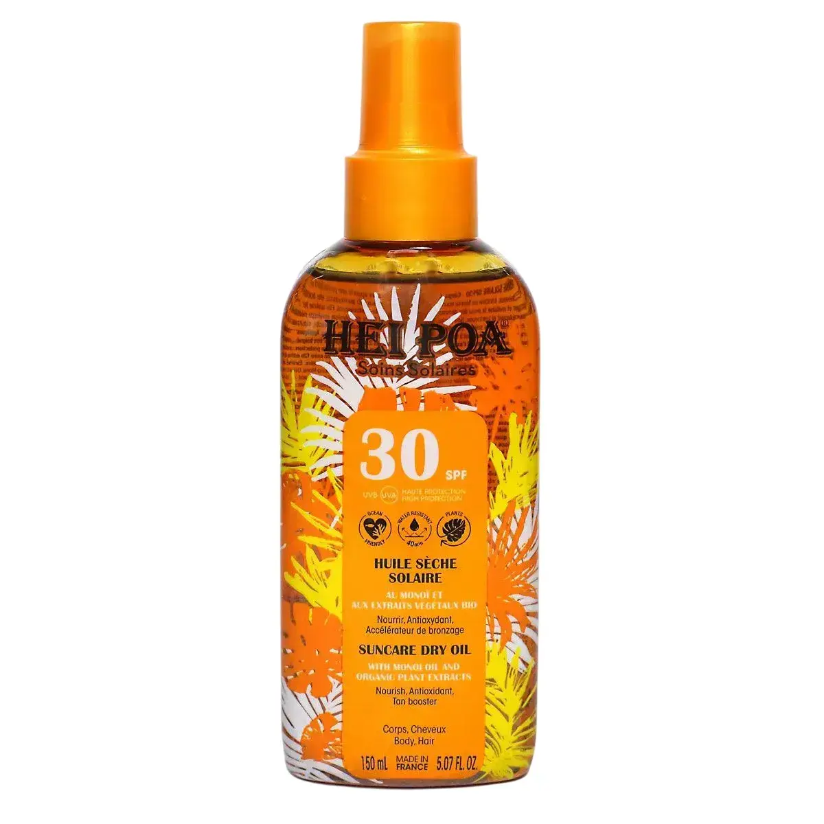 Hei Poa, Suncare, Sun Protection, Sunscreen Spray, SPF 30, 150 ml