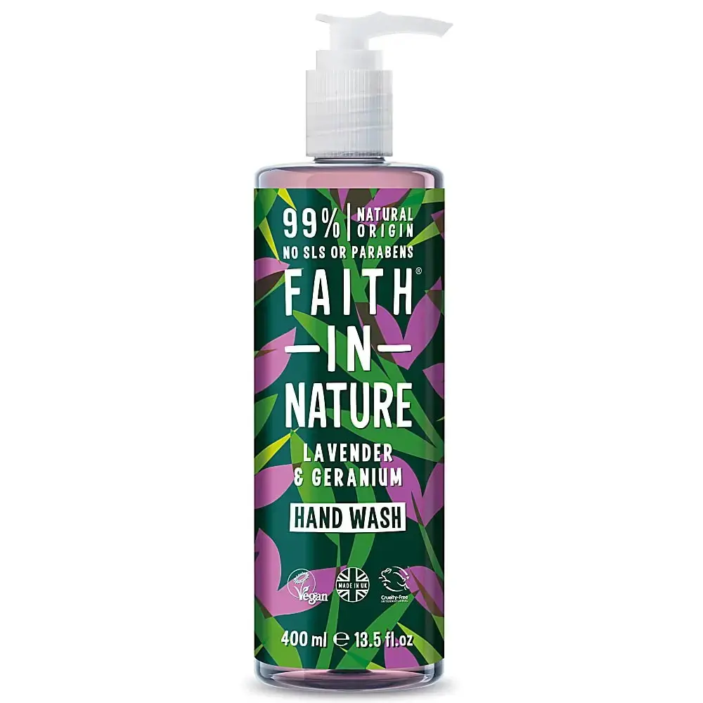 Faith In Nature, Lavender & Geranium, Cleansing & Nourishing, Hand Gel, 400 ml