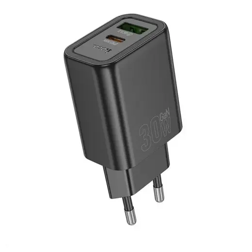 Зарядное устройство HOCO N63 | 30W | PD, QC | USB-A, USB-C | чёрное