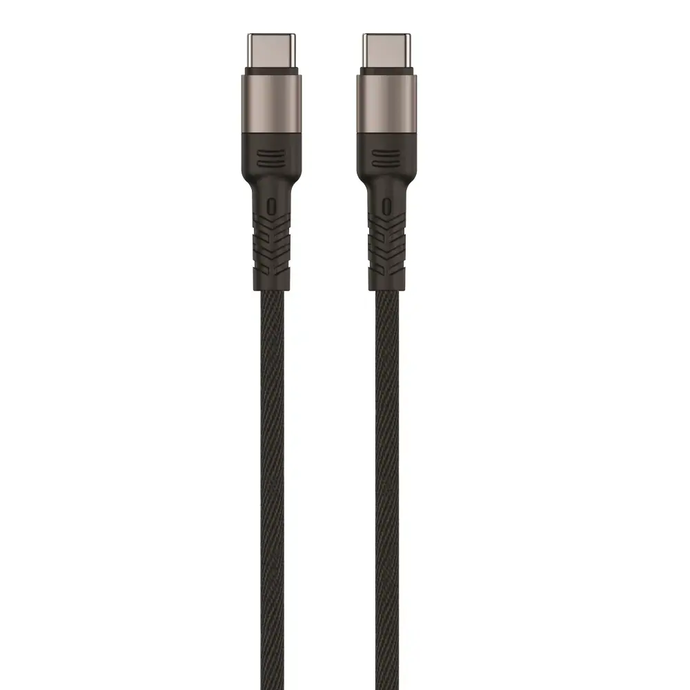 Setty KSL-02 провод для передачи данных и зарядки | USB-C на USB-C | 100W | 1m | черный