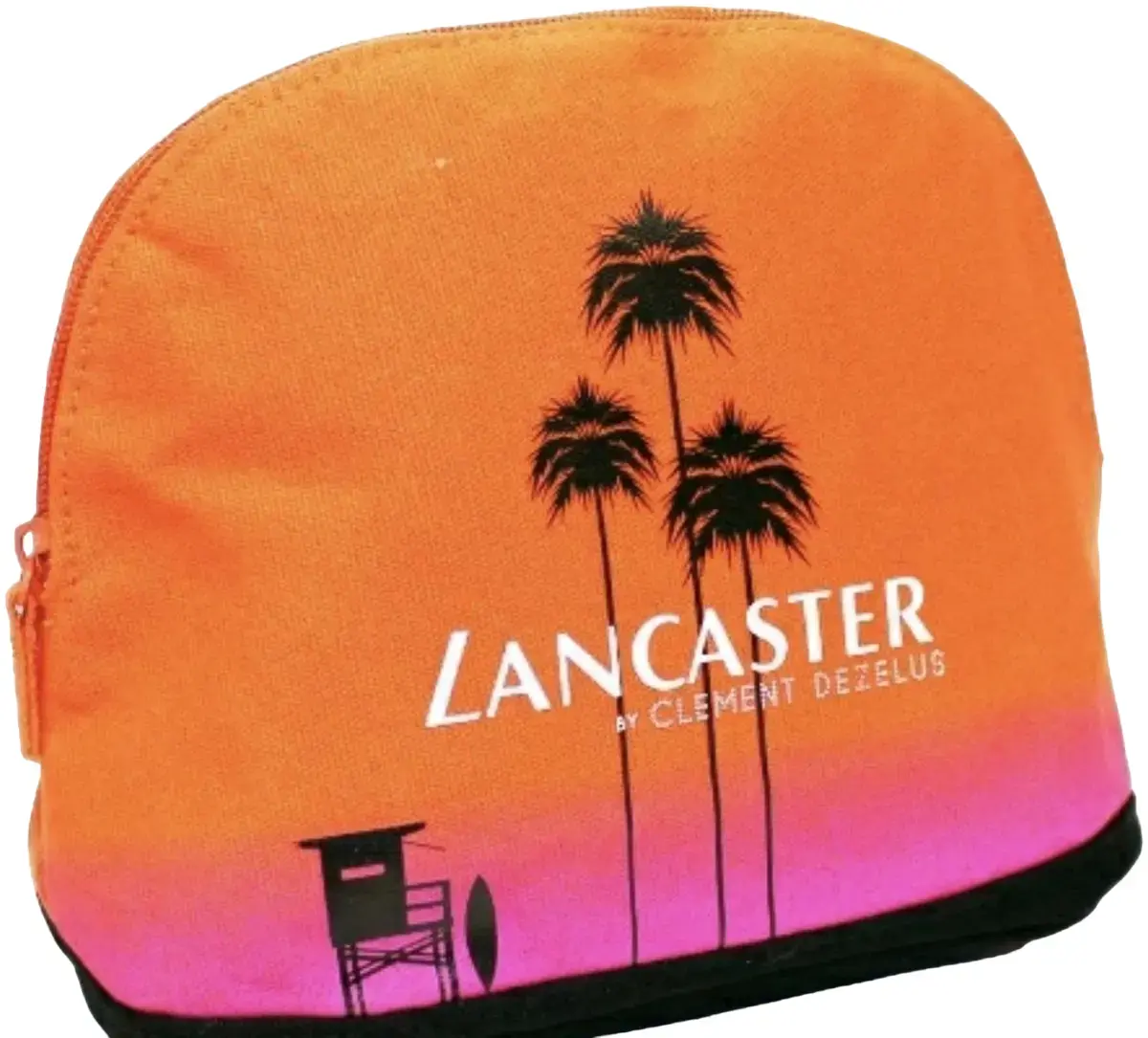 Lancaster, Sun Beauty, Material, Textile Bag, Toiletry, Orange, For Women, 25 X18 cm