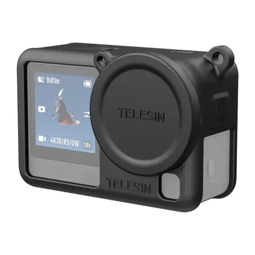 Telesin silikona aizsargvāciņš DJI Osmo Action 6 kamerai (melns)
