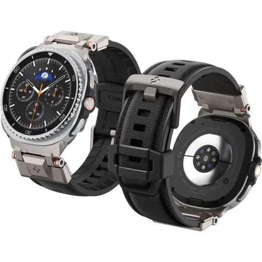 Spigen DuraPro Armor smartwatch case for Samsung Galaxy Watch 8/9/Classic (40/44/46 mm) | black