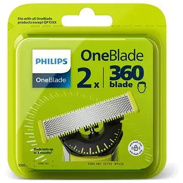 Philips OneBlade 360 QP420/50 Replacement Blades for OneBlade 360 2 Pc