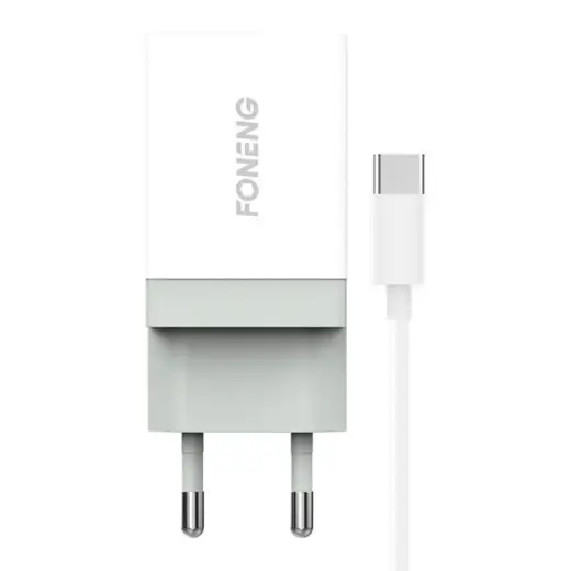 Foneng K210 charger | 10.5W | USB-C |  with USB-A to USB-C cable included | white