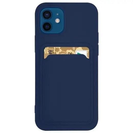 Card Case Silicone knyginio tipo telefono dėklas Samsung Galaxy S21 Ultra (G998) baltas