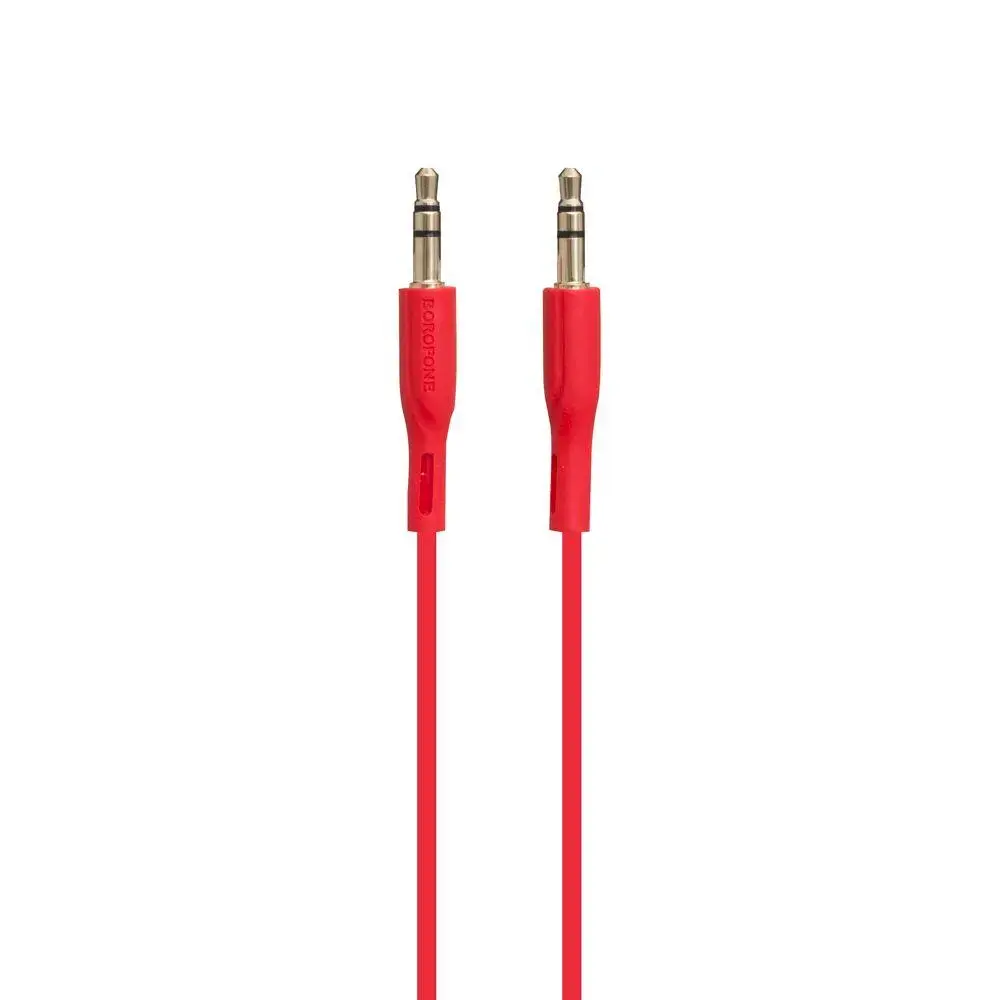 Borofone BL1 Premium AUX Cable 3.5 mm -> 3.5 mm 1m red