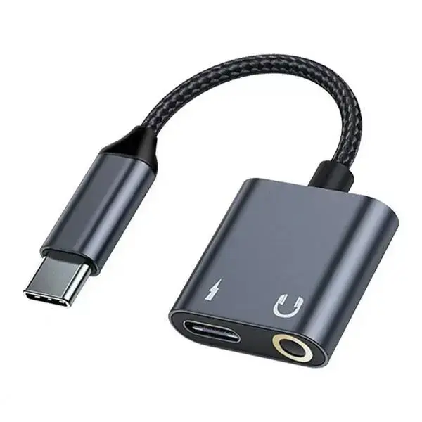 Beline BLNAA01 adapter | USB-C kuni USB-C, 3.5mm | must