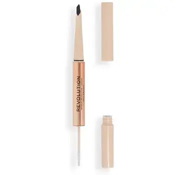 Makeup Revolution Fluffy Duo - Tužka na obočí Ash Brown