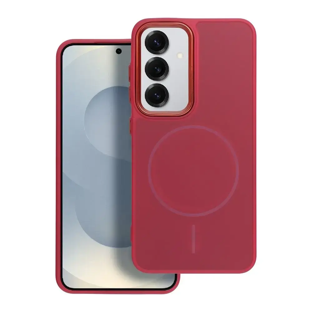 Frame Mag telefono dėklas su MagSafe palaikymu Samsung Galaxy A27 5G (A276) rožinis