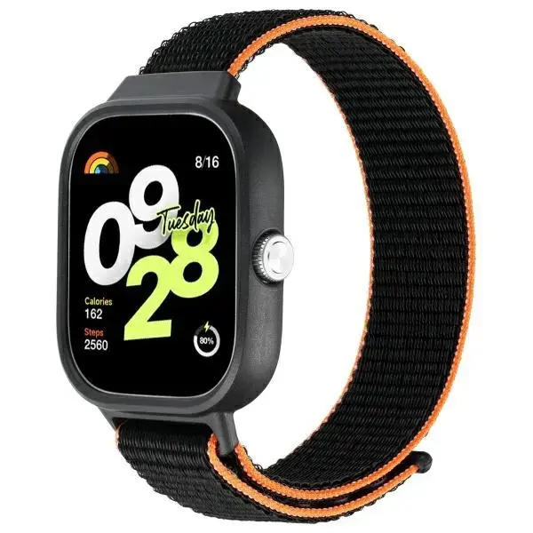 Beline smartwatch strap for Redmi Watch 4 | black/orange