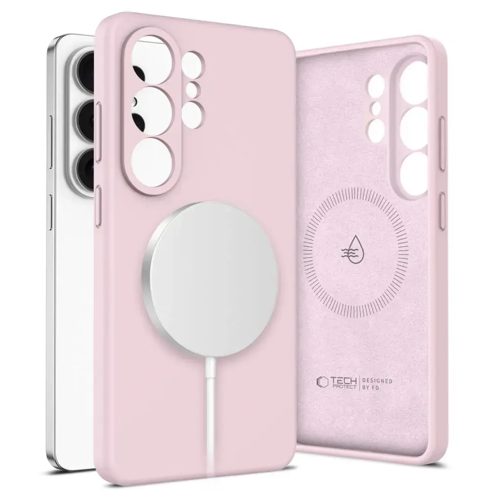 TECH-PROTECT Silicone telefono dėklas su MagSafe palaikymu Samsung Galaxy S26 Ultra (S948) rožinis