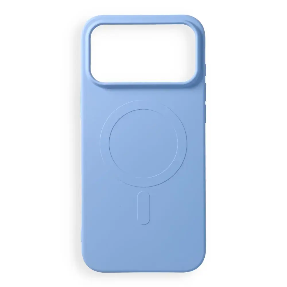 Silicone Mag Cover чехол с поддержкой MagSafe для телефона iPhone 17 Pro Max | iPhone 18 Pro Max синий