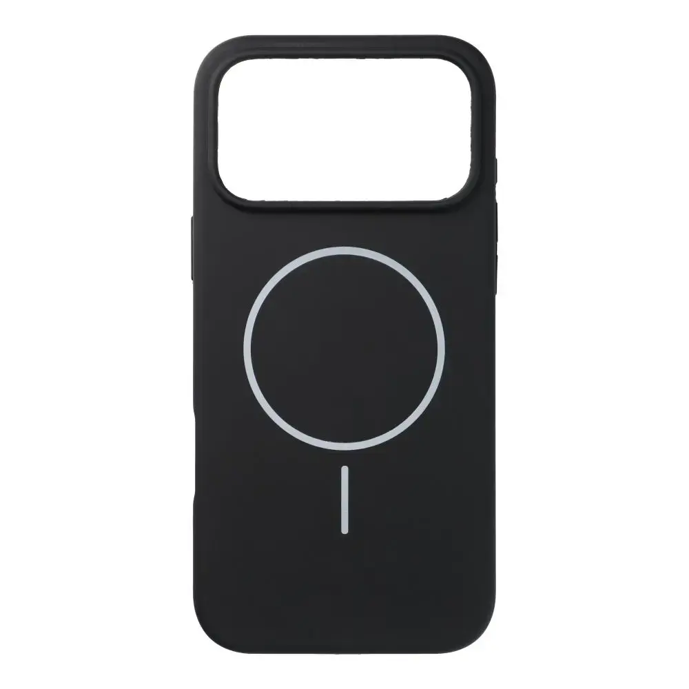 Silicone 2mm (camera protection) telefoni ümbris MagSafe toega iPhone 18 Pro Max | iPhone 17 Pro Max must