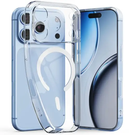 TECH-PROTECT FLEXAIR чехол с поддержкой MagSafe для телефона iPhone 17 Pro Max | iPhone 18 Pro Max прозрачный