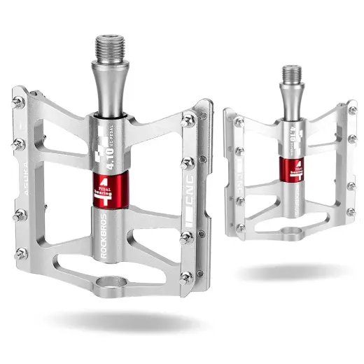 Rockbros JT410 4.10 4 Bearing Bicycle Pedals - Silver