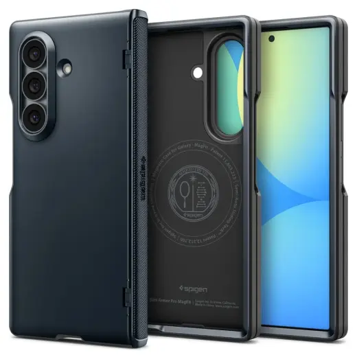 Spigen Slim Armor Pro telefono dėklas su MagSafe palaikymu Samsung Galaxy Z Fold 8 Ultra (F976) pilkas