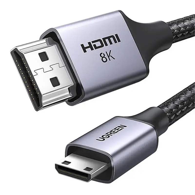 UGREEN Mini HDMI kabelis 4K60Hz 2m 8k (melns) HD163 15515