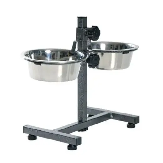 Statīvs ar bļodām - Trixie Dog Bar 2*0.75l/17cm