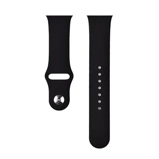 Devia Delux Sport nutikella rihm Apple Watch (38/40 mm) jaoks | silikoonist | must