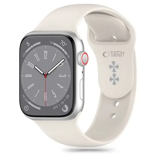 Tech-Protect viedpulksteņa siksniņa priekš Apple Watch (38/40/41 mm) | silikons | bēša