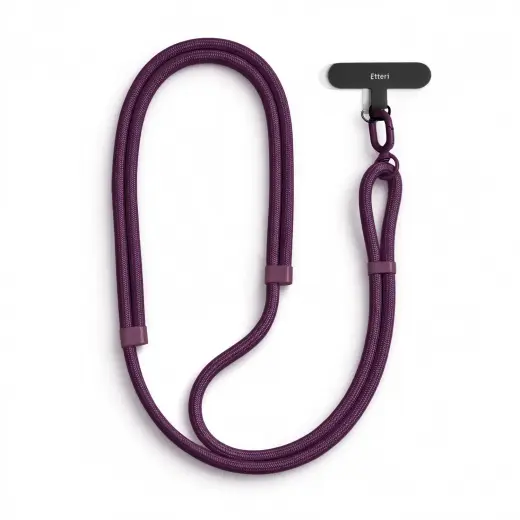 Etteri universal neck lanyard for phones dark cherry