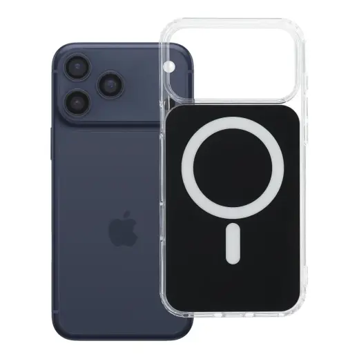Case for iPhone 17 Pro Max / 18 Pro Max Clear Fusion Mag Cover compatible with MagSafe black